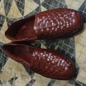 Nordstrom Hand Woven Huarache Leather Shoes Size 15